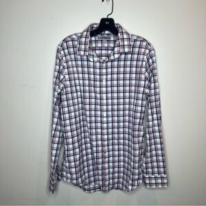 Express men’s M 15x15.5 button up multi color long sleeve